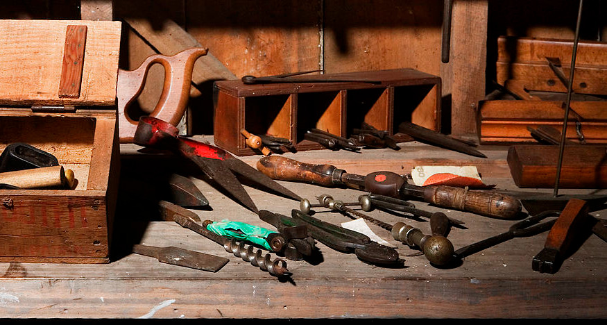 Old woodend tools