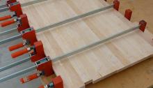 Bar clamp example creating a table top