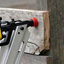 Wood working nail gun working example